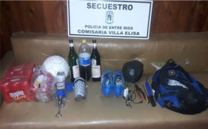 Policía de Villa Elisa recupera elementos sustraídos
