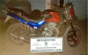 Se recupera moto sustraída en C. del Uruguay