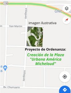 Villa Elisa: Creación de la plaza «Urbana América Micheloud»