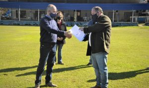 En el día de su 75 aniversario, el Senador Santa Cruz visitó el Club Atlético Campito