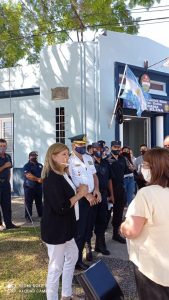 La Ministra de Gobierno Rosario Romero visitó la comisaria de Villa Elisa