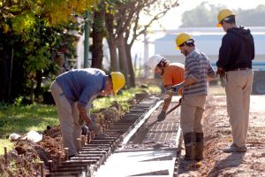 Alumnos de la Escuela Técnica N° 5 realizan prácticas profesionalizantes en obras de la ciudad