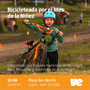Villa Elisa continúa celebrando el mes de la niñez con una bicicleteada