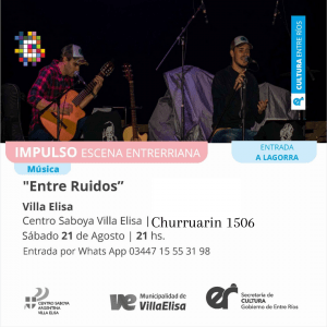 Música en vivo en el Centro Saboya de Villa Elisa