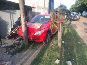Accidente de tránsito en calle 9 de Julio de San José