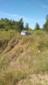 Despistó su vehículo en camino 1º de Mayo y resultó lesionado