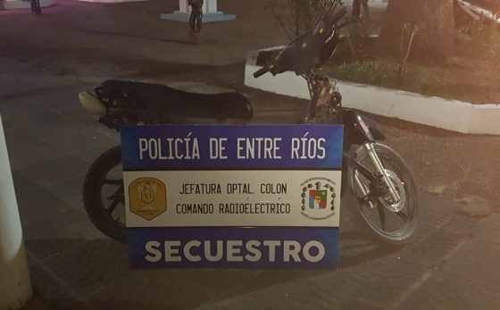 Personal Policial recuperó moto que había sido sustraída