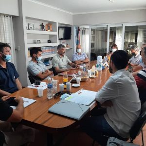 El ministro Richard recorrió obras en marcha en la ciudad de Villa Elisa