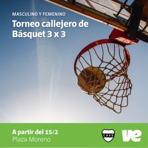 Se viene un Torneo callejero de Básquet 3 x 3 en Villa Elisa