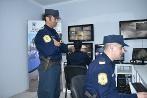 Inauguración de la sala de comunicaciones y videovigilancia en Colón