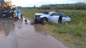 Accidente de tránsito en el km  158 de la autovía