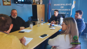 REUNIÓN CON LA COOPERATIVA DE AGUA POTABLE PARA LAS NUEVAS CONEXIONES EN FAUSTINO PARERA