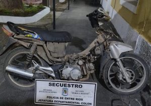 Moto que había sido sustraída fue recuperada por Personal Policial