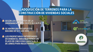 ADQUISICIÓN DE TERRENOS PARA LA CONSTRUCCIÓN DE VIVIENDAS SOCIALES