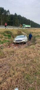 En un accidente en el km  203 de la autovía, dos mujeres resultaron lesionadas