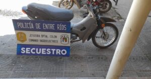 Se secuestro moto para establecer Procedencia