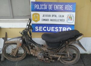 Moto que había sido sustraída fue recuperada por Personal Policial