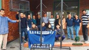 LLEGARON LOS CANASTOS PARA LA BASURA HECHOS POR ESTUDIANTES DE LA ESCUELA TÉCNICA N° 7 DE SAN JUSTO