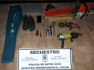 Allanamiento y secuestro de varios elementos en Colón