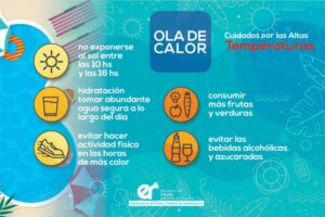 Tomar agua, la clave para enfrentar las altas temperaturas y prevenir golpes de calor.