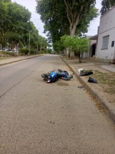 Accidente en avenida Presidente Perón de Colón