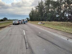 Accidente sin lesionados en el km 145 de la Autovía