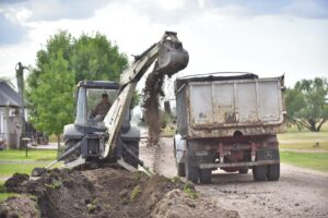 Villa Elisa: Se avanza con la construcción de cordón cuneta sobre prolongación de Av. Urquiza
