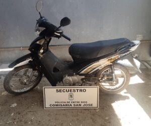 Motocicleta sustraída de Balneario Inkier fue recuperada.