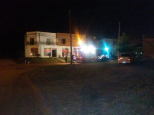 Principio de indendio en un local