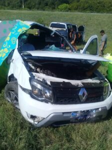 Accidente con lesionados en la autovía