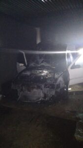 Se iniciaron actuaciones por un incendio iniciado en una empresa de transporte de Colón