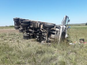Vuelco sin lesionados, en la autovía