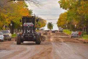 Se da continuidad al cantero central de Bv. Francou