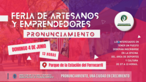 FERIA DE ARTESANOS Y EMPRENDEDORES EN PRONUNCIAMIENTO