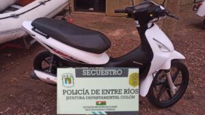 Fue recuperada en Colón una motocicleta sustraída en Concepción del Uruguay.