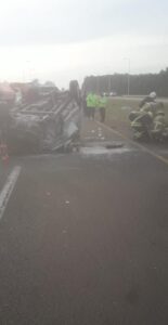 Un masculino falleció en  un accidente   en el Km 180 de la Autovía General Gervasio Artigas