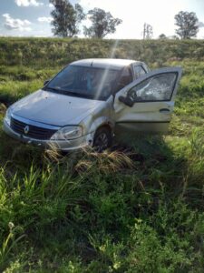 Vuelco sin lesionados en el km 180 de la Autovía