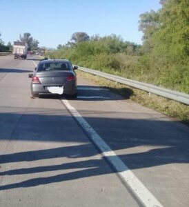 Despiste en el km  146 de la Autovía Gervasio General Artigas