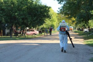 Bloqueo sanitario por casos de dengue en Villa Elisa