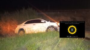 Un accidente de tránsito en el  km 207 de la Autovía General Gervasio Artigas.