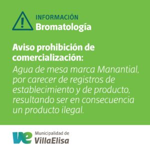 Se prohíbe la venta de una marca de agua de mesa