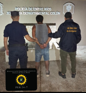 En recorridas preventivas se interceptó a un masculino con pedido de detención.