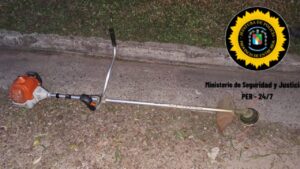 SECUESTRO MOTOGUADAÑA EN COLÓN