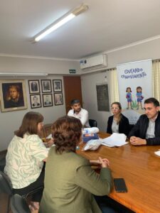 Villa Elisa recibió la visita de referentes del Instituto Becario