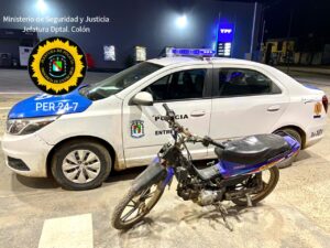 SAN JOSÉ  – SECUESTRO DE MOTOVEHICULO
