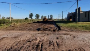 Villa Elisa: Se completa la apertura de calles en el Loteo ex Zalazar