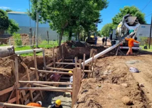 San José: Se avanza en la finalización de la obra de los desagües pluviales de la cuenca Maipú