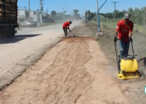 Comenzó la obra de vereda en el acceso Norte de Pronunciamiento