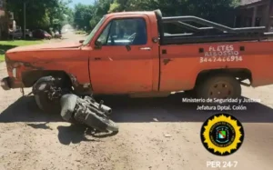 Siniestro vial: Motociclista resultó con lesiones de carácter graves
