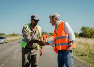 Frigerio dio inicio formal al plan de recuperación vial entrerriano en la ruta 20